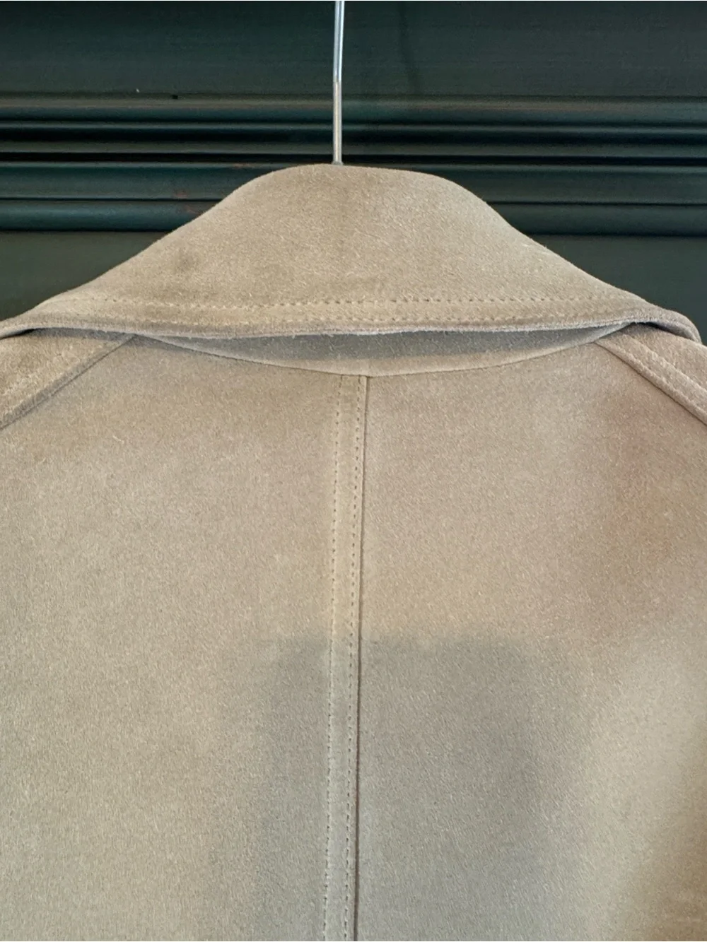 NWT Tory Burch Taupe Suede Moto Biker Jacket Brushed Gold Hardware Heavy$1K tag!